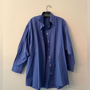 The Row button down. Size M. Ultra blue.